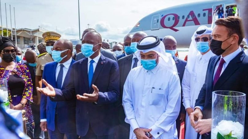 Transport aérien: La Côte d’Ivoire a accueilli son 1er vol direct de Qatar Airways