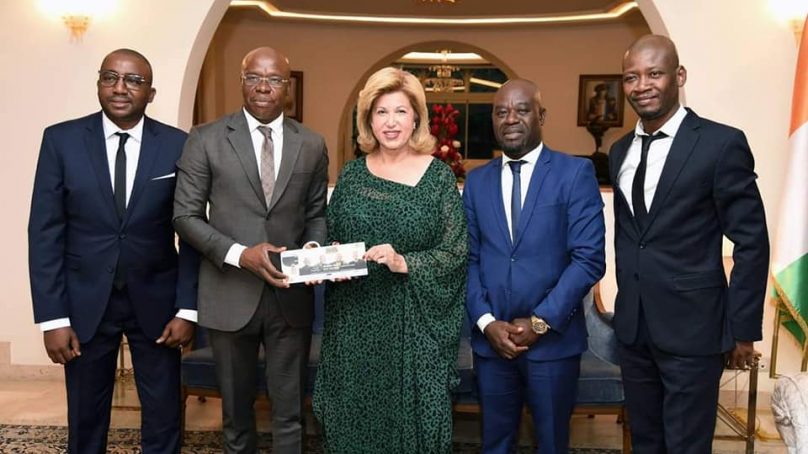 Magic Système reçu en audience par la Première Dame Dominique Ouattara