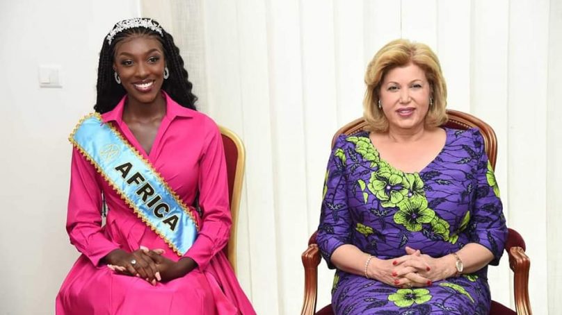 Madame Dominique Ouattara offre un appartement à Olivia Yacé, Miss Côte d’Ivoire 2021