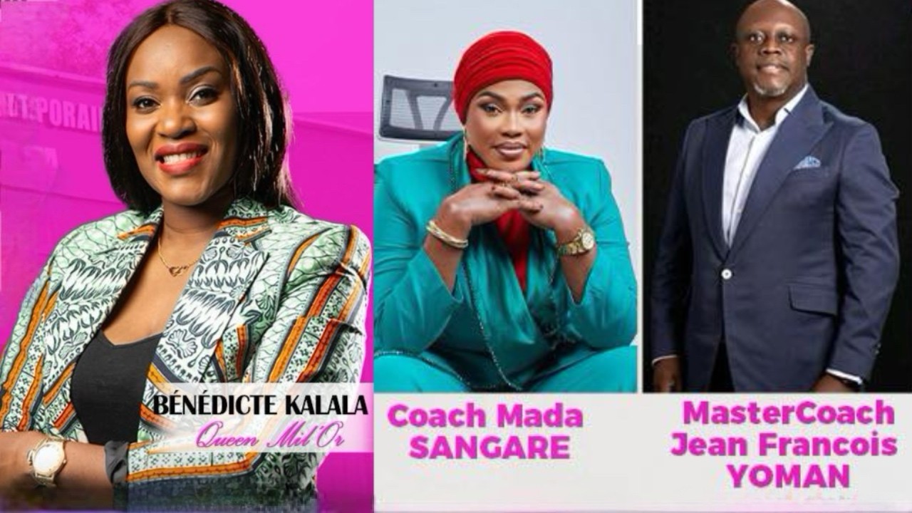 Les panélistes de la formation — Bénédicte Kalala, Coach Mada Sangaré, MasterCoach Jean-François Yoman